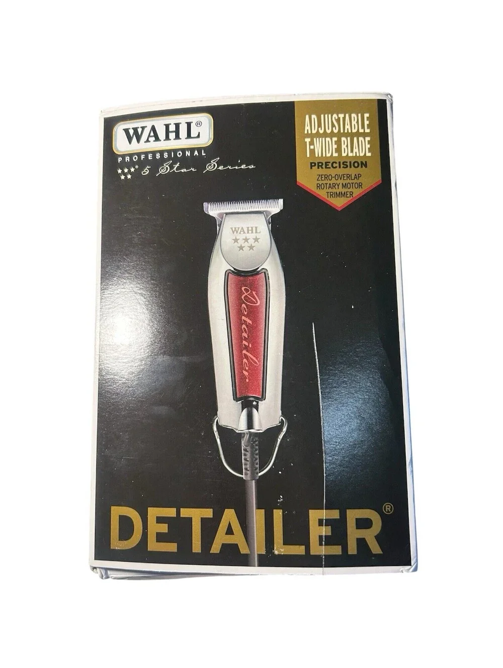 Wahl Professional 8081 5 Star Series Corded Detailer Trimmer Burgandy - New!